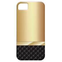 Cas de Champagne de l'iPhone de luxe 5 de noir et  Coque iPhone 5