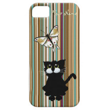 Cas de chat noir pour des téléphones du principal  coques Case-Mate iPhone 5