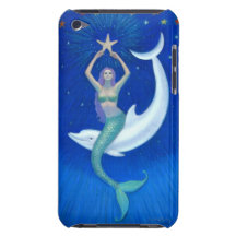 Cas de contact d'iPod de sirène de lune de dauphin Coque iPod Touch Case-Mate
