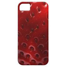 Cas de Coque-Compagnon d'Iphone 5 de fraise Étui iPhone 5