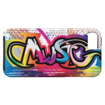 cas de graffiti de musique de l'iPhone 5 Coques iPhone 5