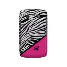 CAS DE L'IMPRESSION MONOGRAM-BLACKBERRY DE ZÈBRE COQUE Case-Mate BLACKBERRY