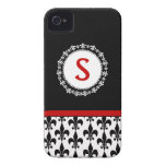 Cas de l'iPhone 4/4S Casemate de Monogram Fleur de