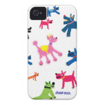 Cas de l'iPhone 4/4S d'art : Chiens fous coques case-mate
