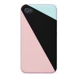 Cas de l'iPhone 4/4S d'art déco de bloc de couleur coques iphone