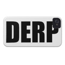 Cas de l'iPhone 4 de DERP à peine là Étuis iPhone 4
