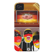 Cas de l'iPhone 4 de passioné du football de l'All Coque Case-Mate iPhone 4