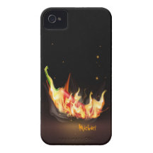 Cas de l'iPhone 4 de poivre de piment fort Coques iPhone 4 Case-Mate