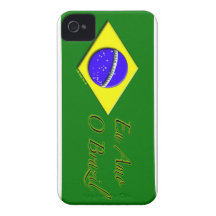 cas de l'iphone 4, j'aime le Brésil Coque iPhone 4 Case-Mate