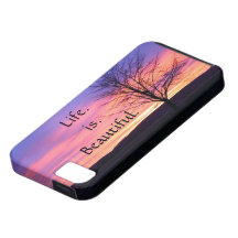 cas de l'iPhone 5 avec la vie indiquant la citatio Coque Case-Mate iPhone 5