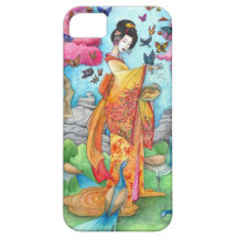 Cas de l'iPhone 5 de geisha de Maiko d'été Étuis iPhone 5