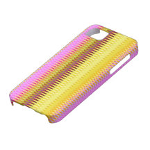 cas de rose et de jaune de rayure de zigzag coques iPhone 5