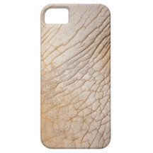 Cas de téléphone de cuir de Faux de peau d'éléphan Étui iPhone 5