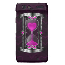 Cas de téléphone de sablier coques droid RAZR