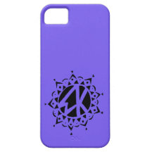 Cas de téléphone d'initiales d'EK Coques iPhone 5 Case-Mate