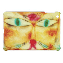 Cas d'iPad de chat et d'oiseau de Paul Klee mini