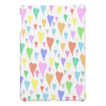Cas d'iPad de coeurs mini