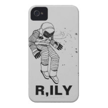 Cas d'IPhone 4/4S - astronaute de flottement Coque Case-Mate iPhone 4