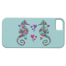 Cas d'IPhone 5 de coeurs d'hippocampe Coques iPhone 5 Case-Mate