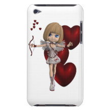 Cas d'iTouch de cupidon Étuis Barely There iPod