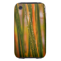 Cas dur de l'iPhone 3 verts abstraits Étui Tough iPhone 3