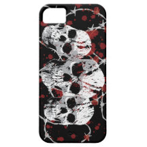 Cas fait sur commande de l'iphone 5 de crânes barb coque iPhone 5 Case-Mate