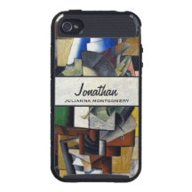 Cas fait sur commande vintage de téléphone d'art a