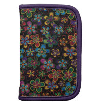 Cas floral d'organisateur de folio de Rickshaw Agenda Folio