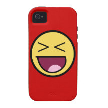 Cas impressionnant heureux de l'iPhone 4 de Tough™ Coque Vibe iPhone 4