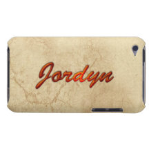Cas marqué nommé de contact de JORDYN iPod Étui iPod Touch