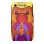 Cas mignon avec l'animal drôle et le nom d'imagina coques iPhone 3 Case-Mate