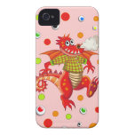 Cas mignon de coque-compagnon de bande dessinée av étuis iPhone 4