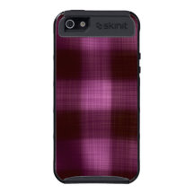 Cas mou de l'iPhone 5 de plaid de Bourgogne