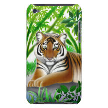 Cas paisible de contact d'iPod de tigre à peine là Coque Case-Mate iPod Touch