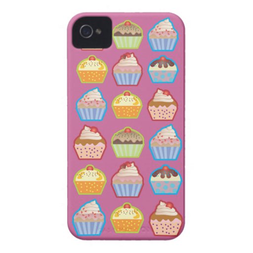 Cas rose de l'iPhone 4 de petits gâteaux de Lotsa Coque Case-Mate iPhone 4