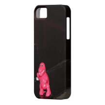 Cas rose isolé de l'iPhone 5 de dinosaure Coques iPhone 5 Case-Mate
