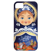 Cas russe de l'iPhone 5 de poupée de Babushka Matr Étui iPhone 5