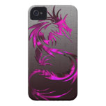 cas tribal rose de téléphone de dragon étui iPhone 4