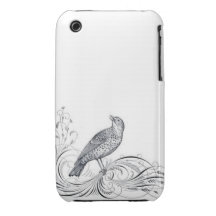 Cas vintage d'oiseau coques Case-Mate iPhone 3