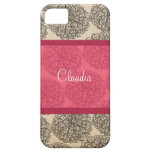 Cas vintage rose de l'iPhone 5 de BT de Zinnia Coques Case-Mate iPhone 5