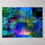 Cascade dans le ciel poster