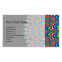 Cascade d'arc-en-ciel - art de fractale modèle de carte de visite