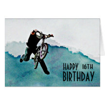 Cascade de bicyclette du style libre BMX Cartes De Vœux