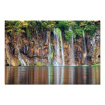 Cascade de falaise impressions photographiques