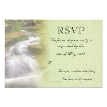 Cascade épousant RSVP Cartons D'invitation Personnalisés