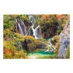 Cascades dans des lacs Plitvice Photos Sur Toile