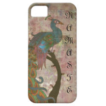 case=YOGA=NAMASTE=PEACOCK de protecteur de télépho Coques Case-Mate iPhone 5