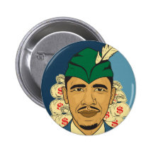 Caserne Obama. de bouton de Robin Hood de capot de Pin's Avec Agrafe