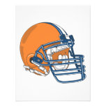 Casque bleu orange invitations personnalisables