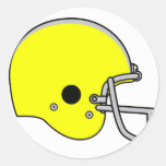 casque de football jaune autocollants